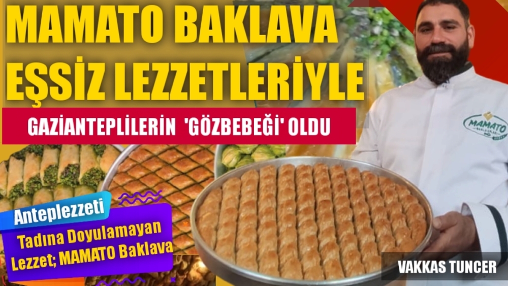 Baklavayı herkes yapar, Farkı ve kaliteyi MAMATO Baklava yapar