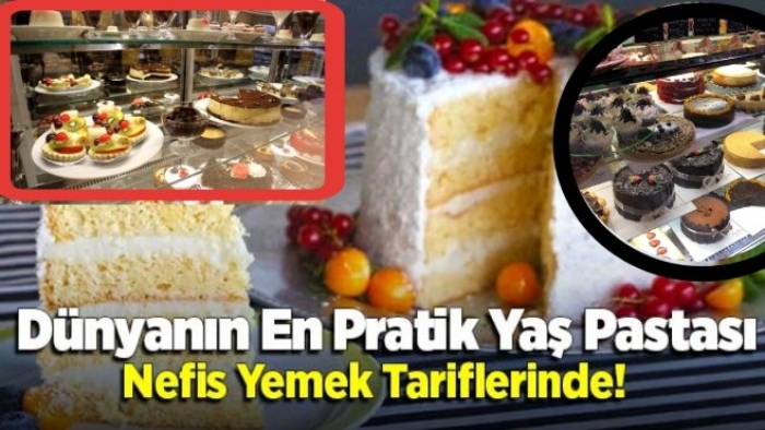 En Pratik Yaş Pastası Nefis Yemek Tariflerinde!